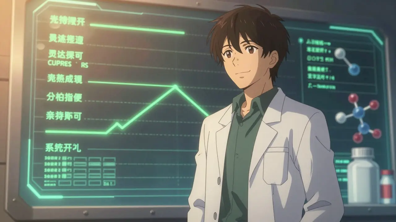 Bishounen style character using AI interface for efficiency